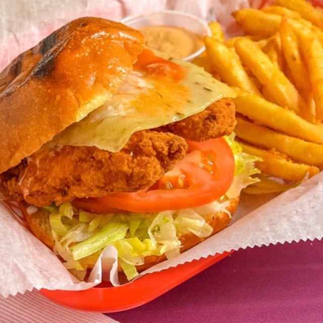 Crispy Buffalo Chicken Sandwich.